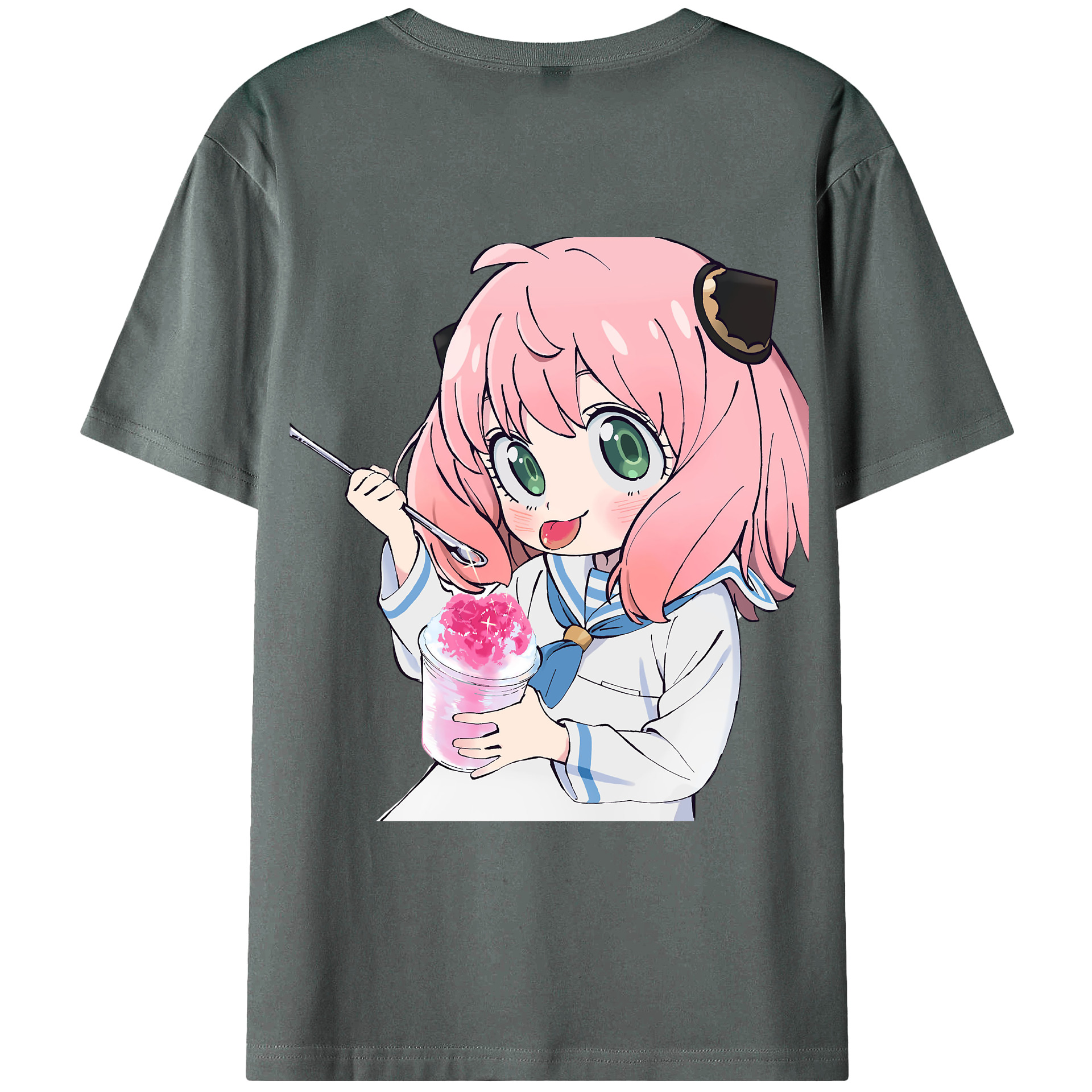 （画像用） SPY×FAMILY间谍家家酒 綿100％ メンズ半袖Tシャツ（バックプリント） 通気性